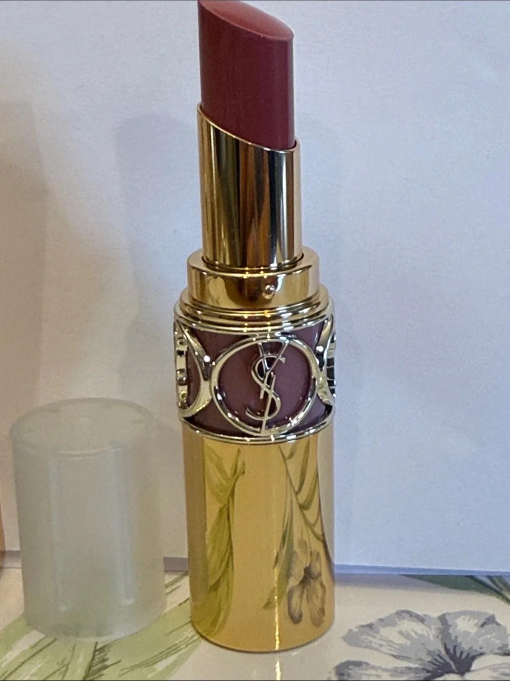 Yves Saint Laurent Rouge Volupté Shine Lipstick — Mauve Pink